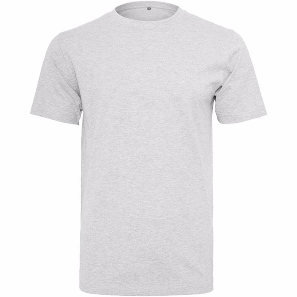 Build Your Brand Mens Short Sleeve Round Neck / White